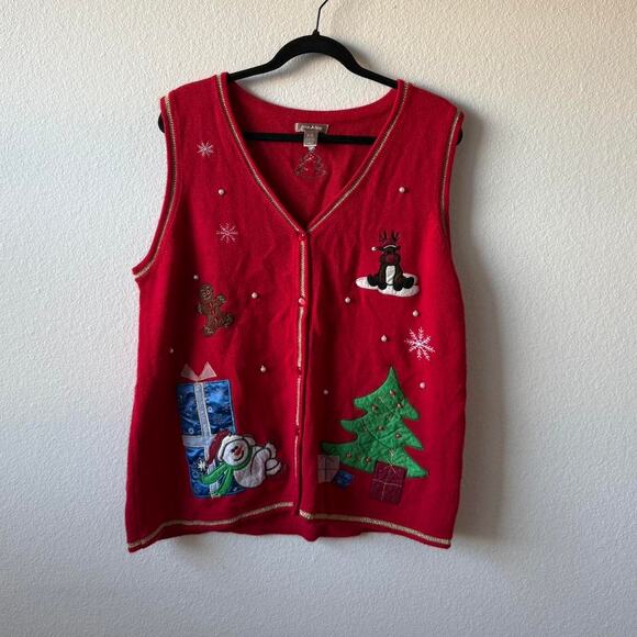 Vintage christmas sweater checkout my - Picture 1 of 5